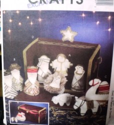 4690 NATIVITY JESUS, MARY, JOSEPH, WISEMEN ANML BOX PATTERN